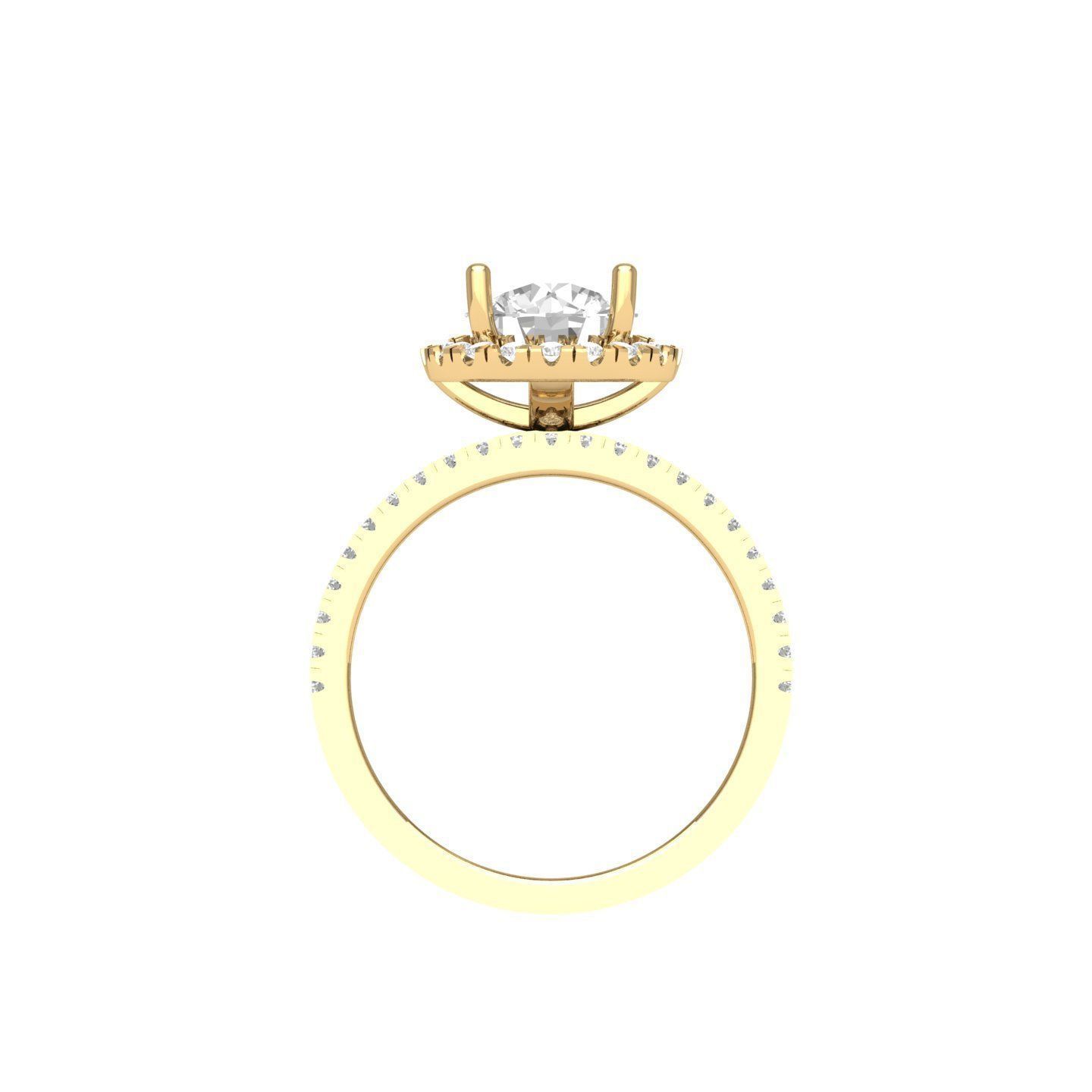 Wedding Ring 3D print model_8