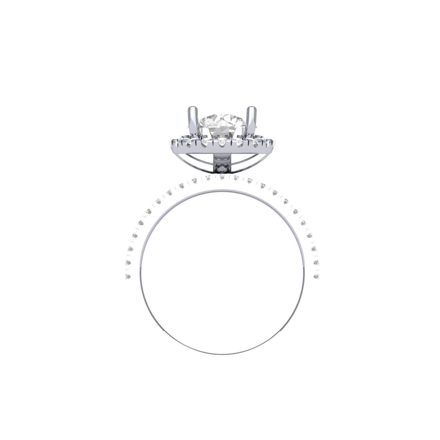 Wedding Ring 3D print model_7