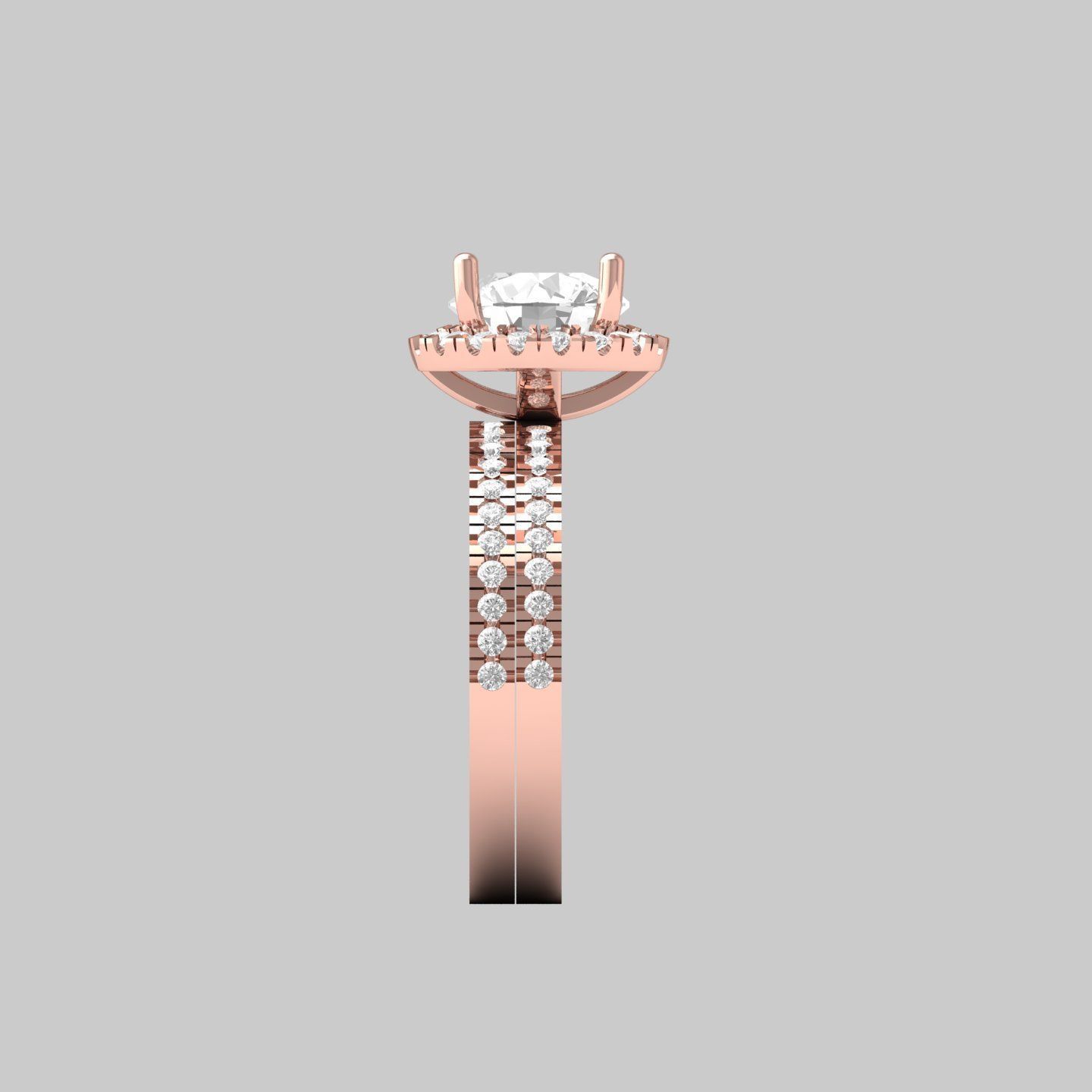 Wedding Ring 3D print model_10