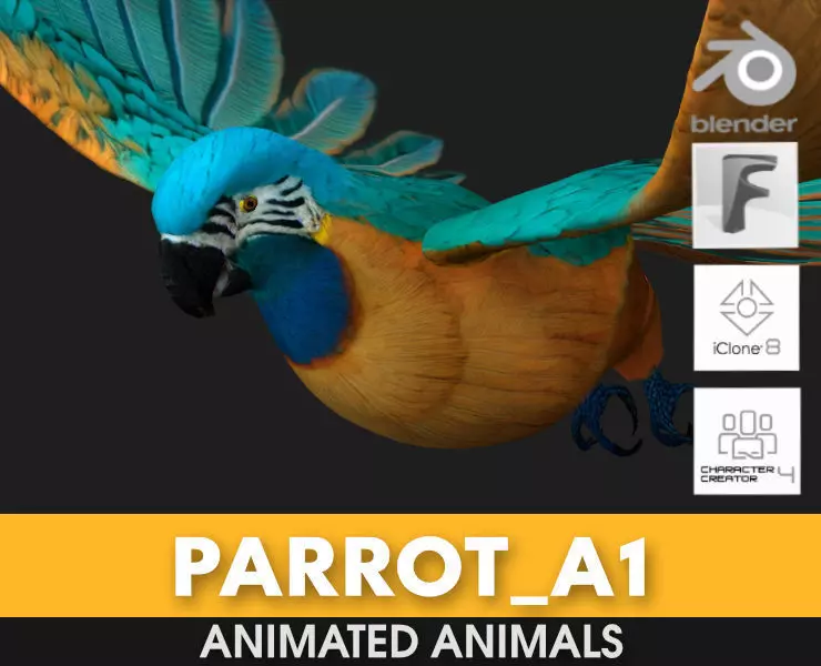 Parrot A1 3D model_0
