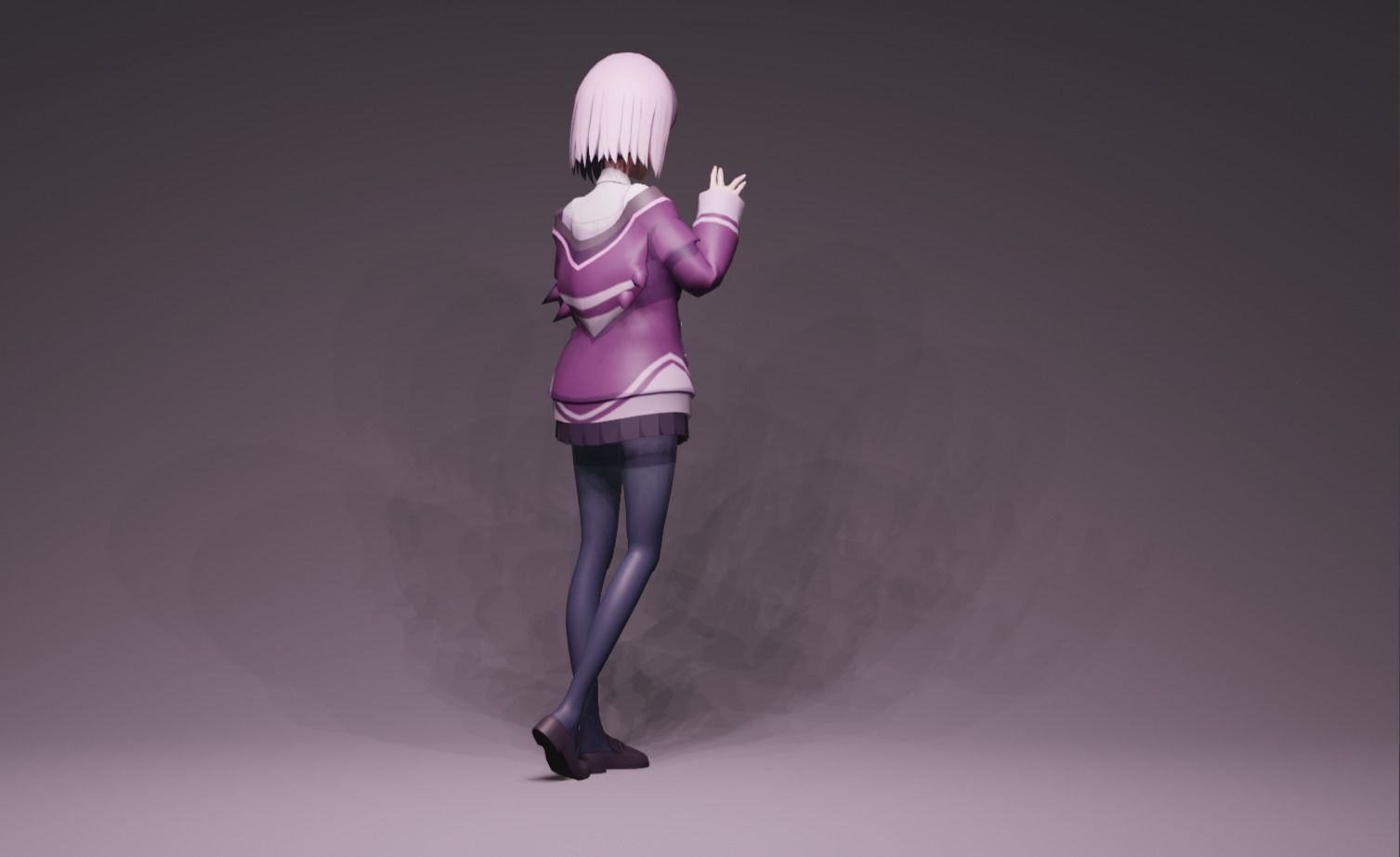 Anime Character - Akane Shinjo 3D model_3