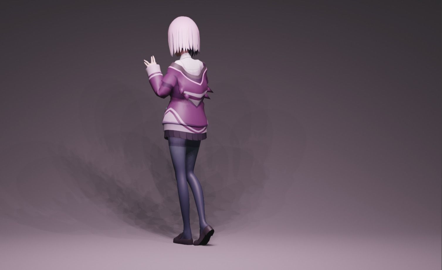 Anime Character - Akane Shinjo 3D model_5