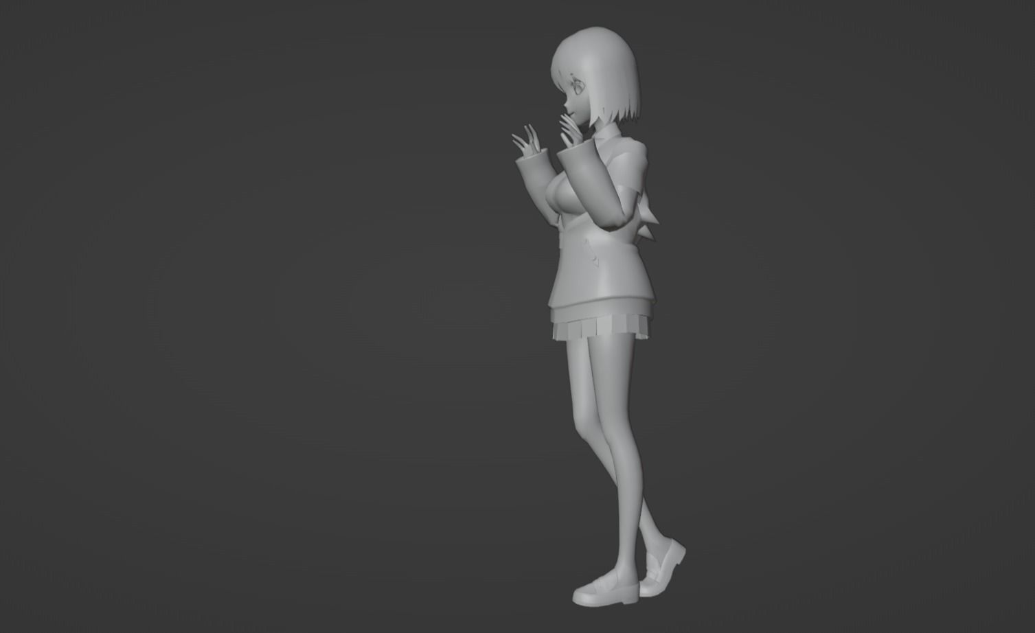 Anime Character - Akane Shinjo 3D model_12