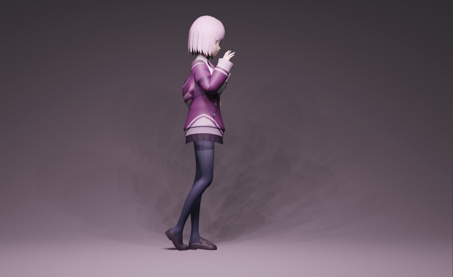 Anime Character - Akane Shinjo 3D model_2