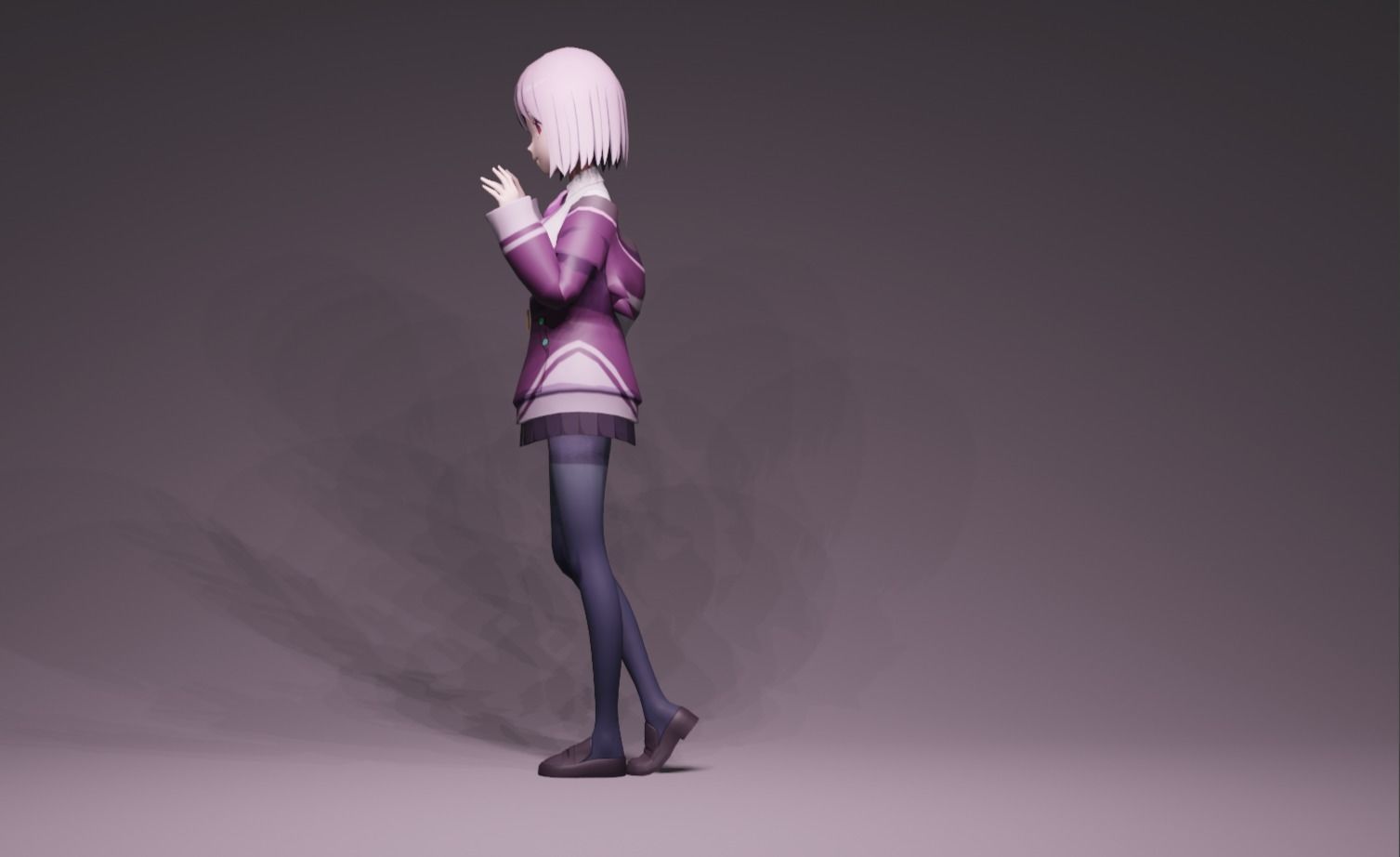 Anime Character - Akane Shinjo 3D model_6