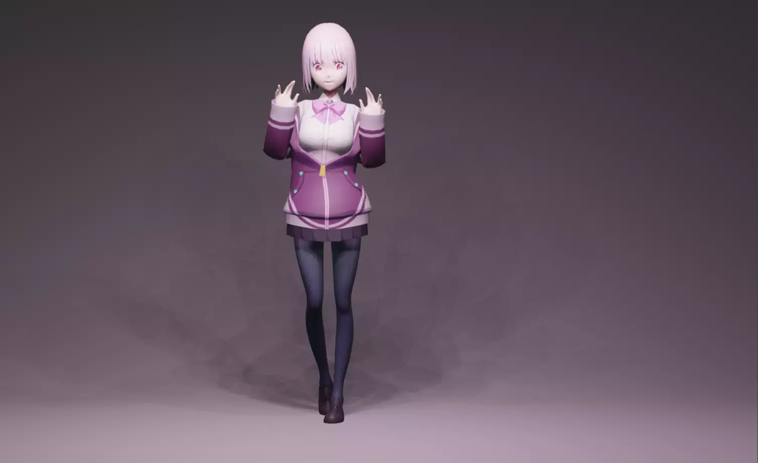 Anime Character - Akane Shinjo 3D model_0