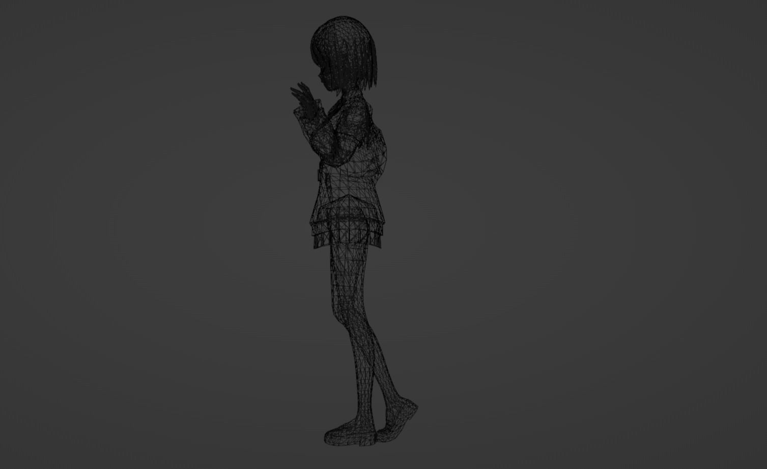 Anime Character - Akane Shinjo 3D model_17