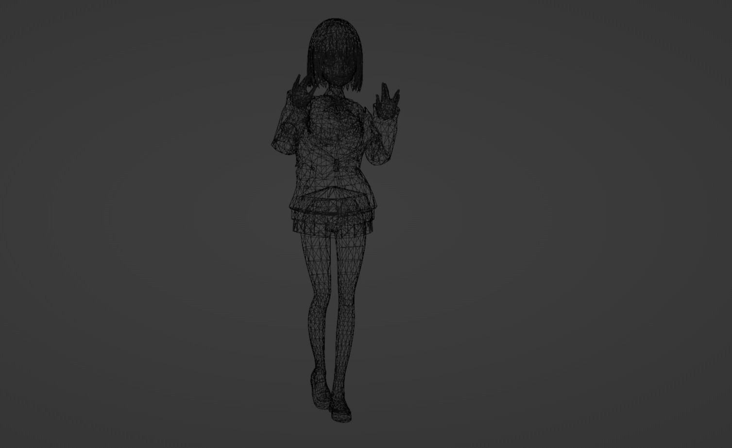 Anime Character - Akane Shinjo 3D model_18