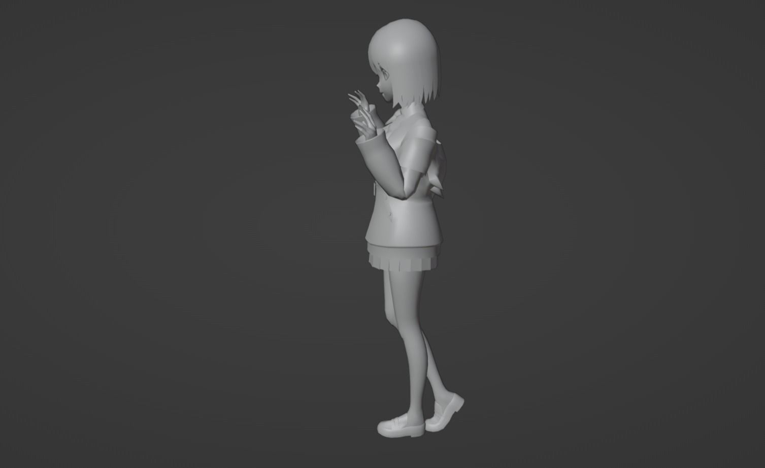 Anime Character - Akane Shinjo 3D model_11