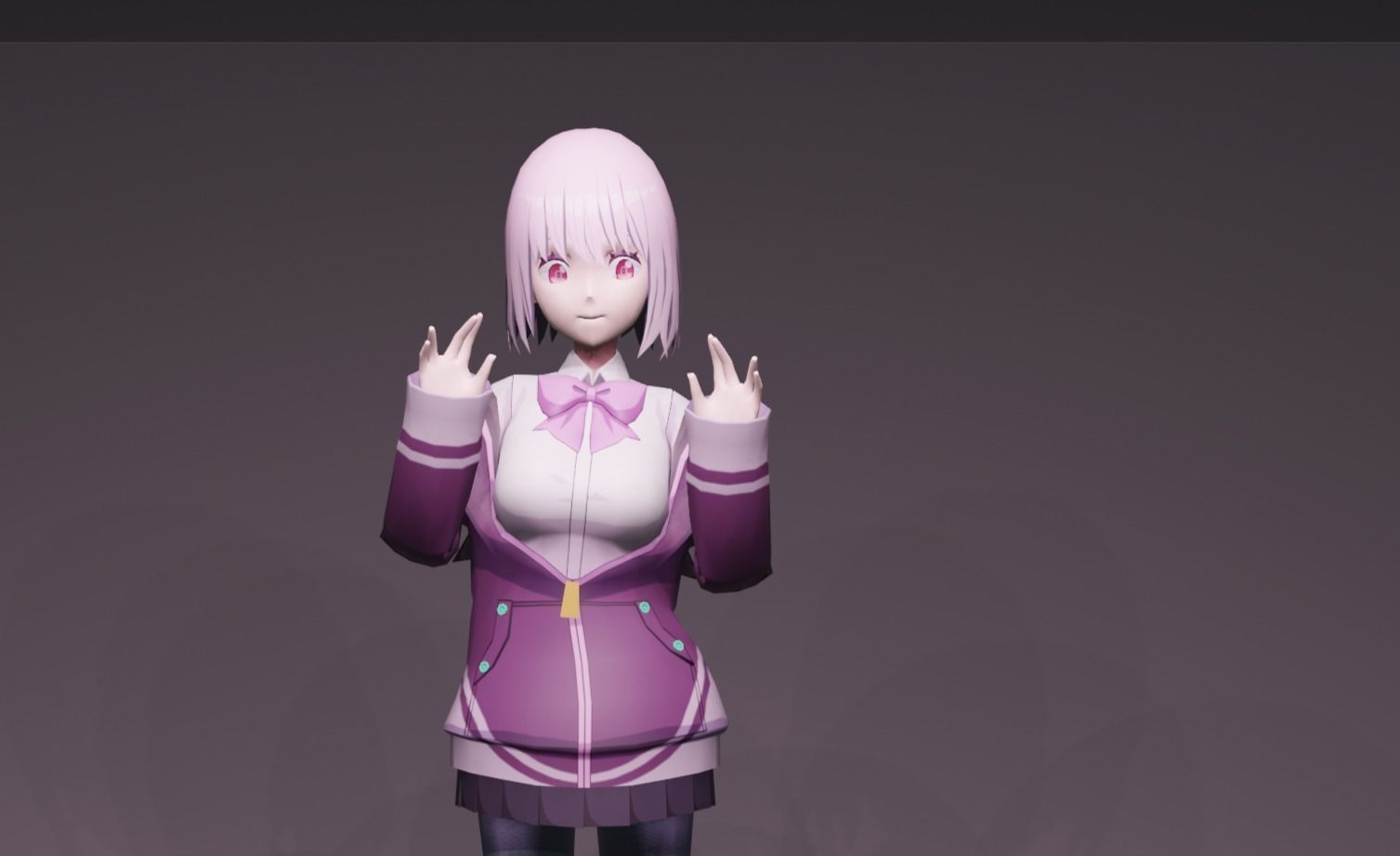 Anime Character - Akane Shinjo 3D model_8