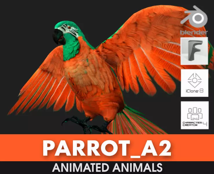Parrot A2 3D model_0