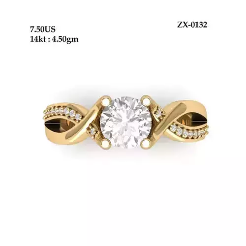 Solitaire-Art-Deco-Ring