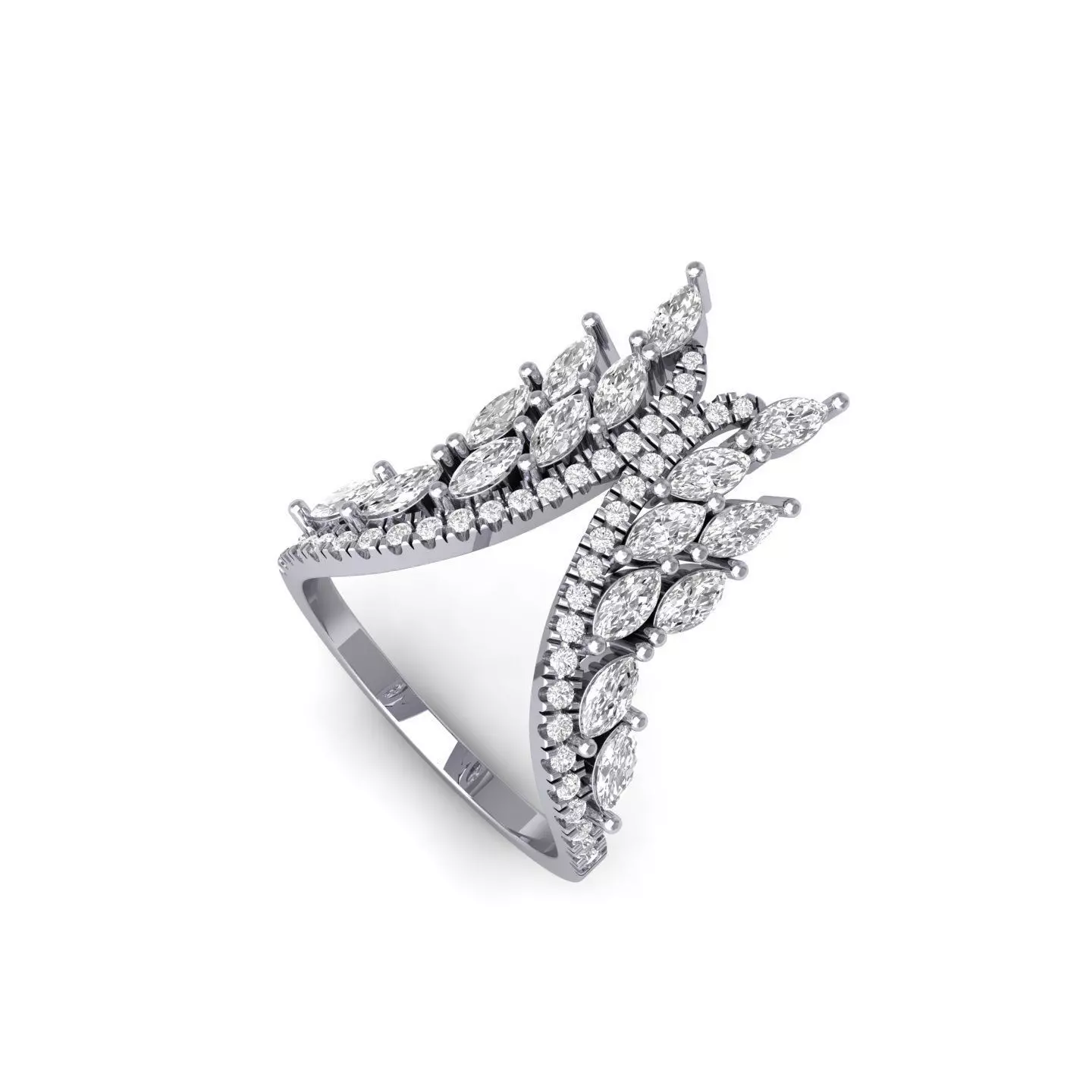 Engagement Art Deco band 3D print model