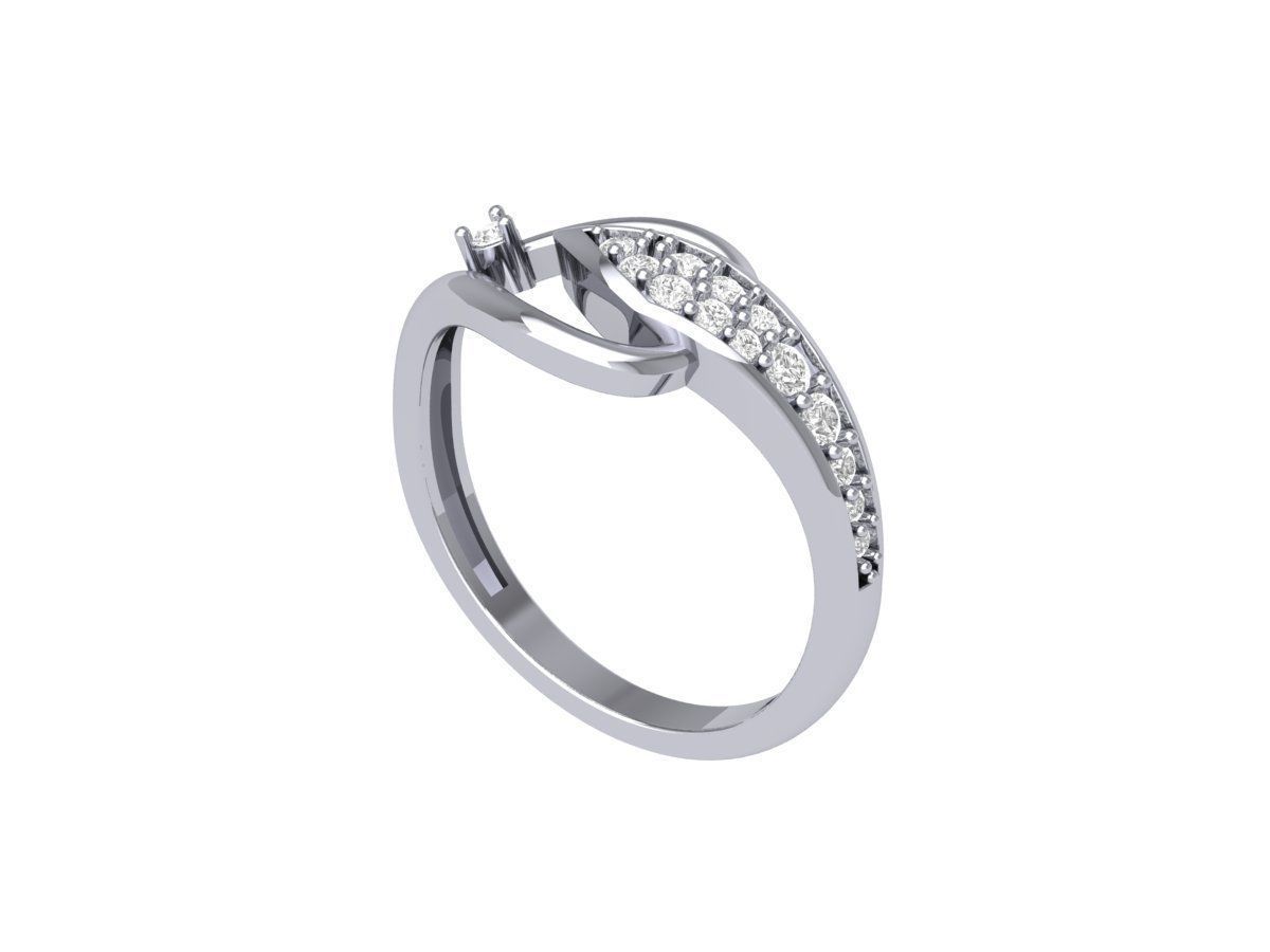 Wedding Ring 3D print model_1