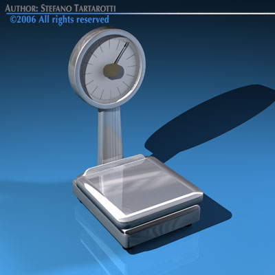 Balance scale 3D model_3