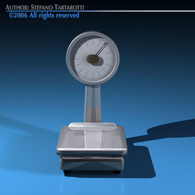 Balance scale 3D model_1