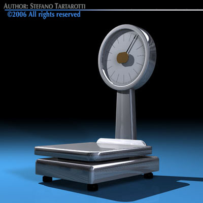 Balance scale 3D model_2