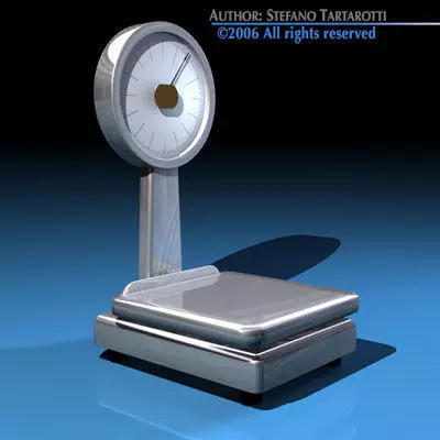 Balance scale 3D model_0