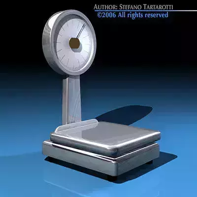 Balance scale 3D model