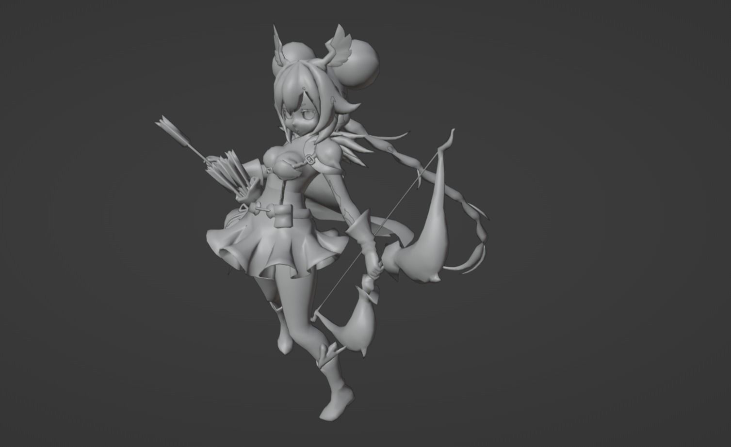 Anime Character - Unique 1 3D model_10