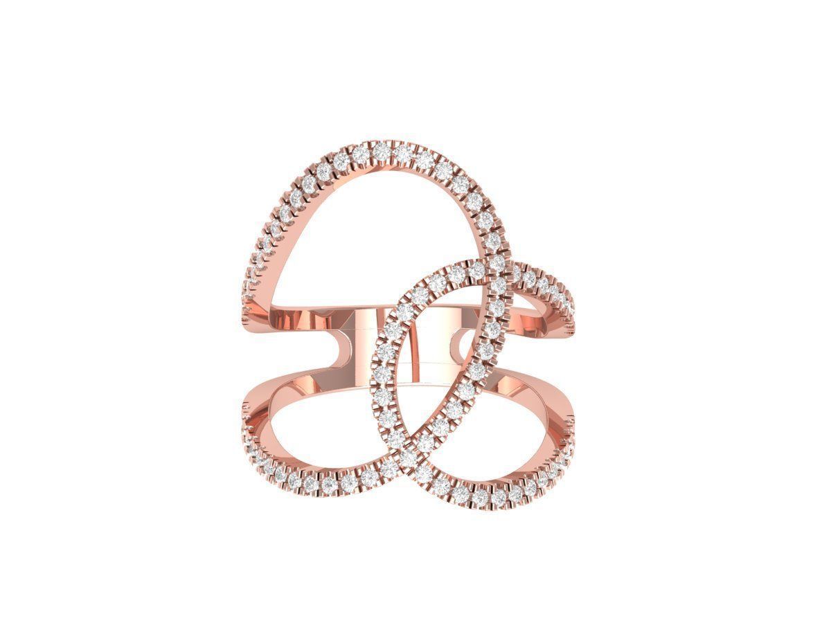 Infinity Wedding Ring 3D print model_2