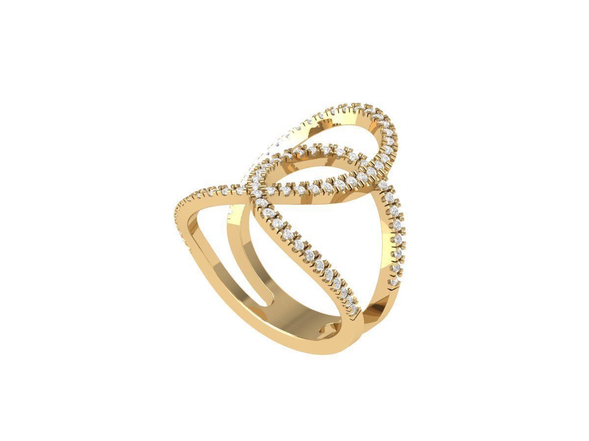 Infinity Wedding Ring 3D print model_5