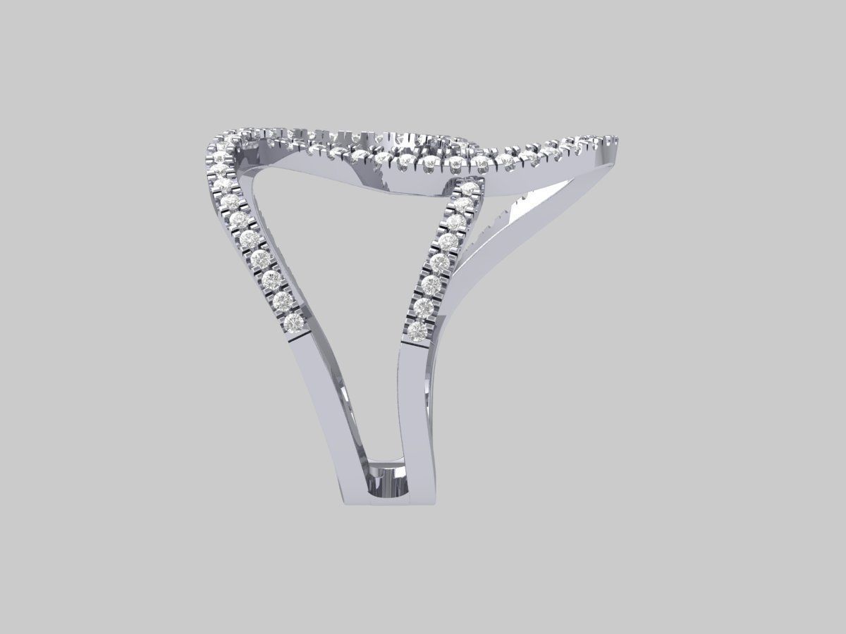 Infinity Wedding Ring 3D print model_10