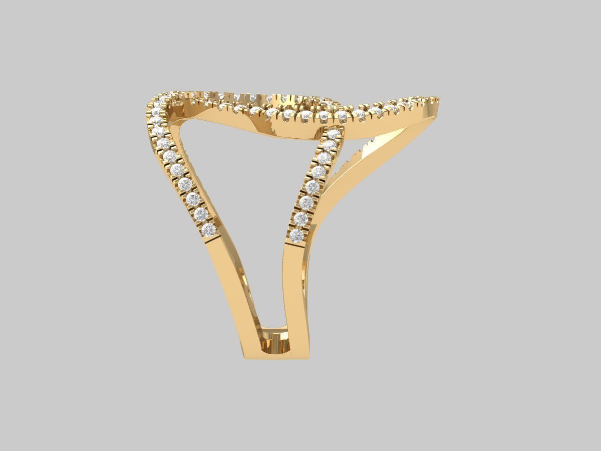 Infinity Wedding Ring 3D print model_9