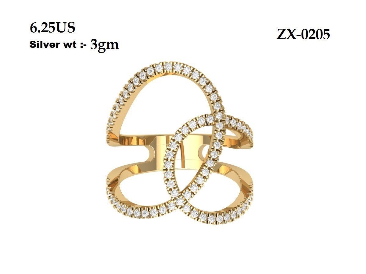 Infinity Wedding Ring 3D print model_3