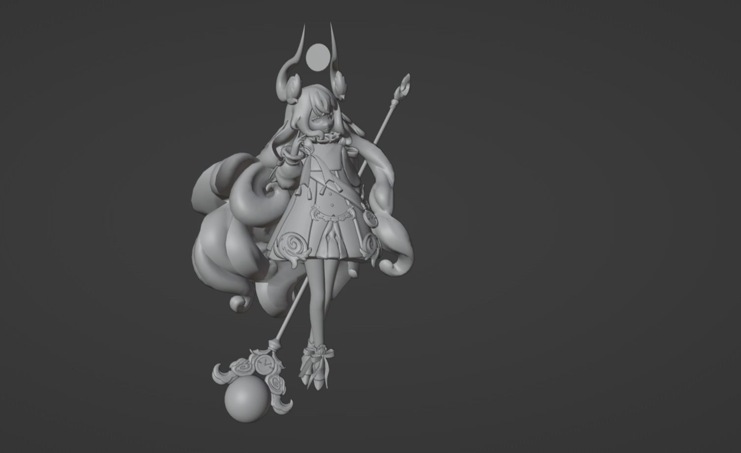 Anime Character - Unique 2 3D model_10