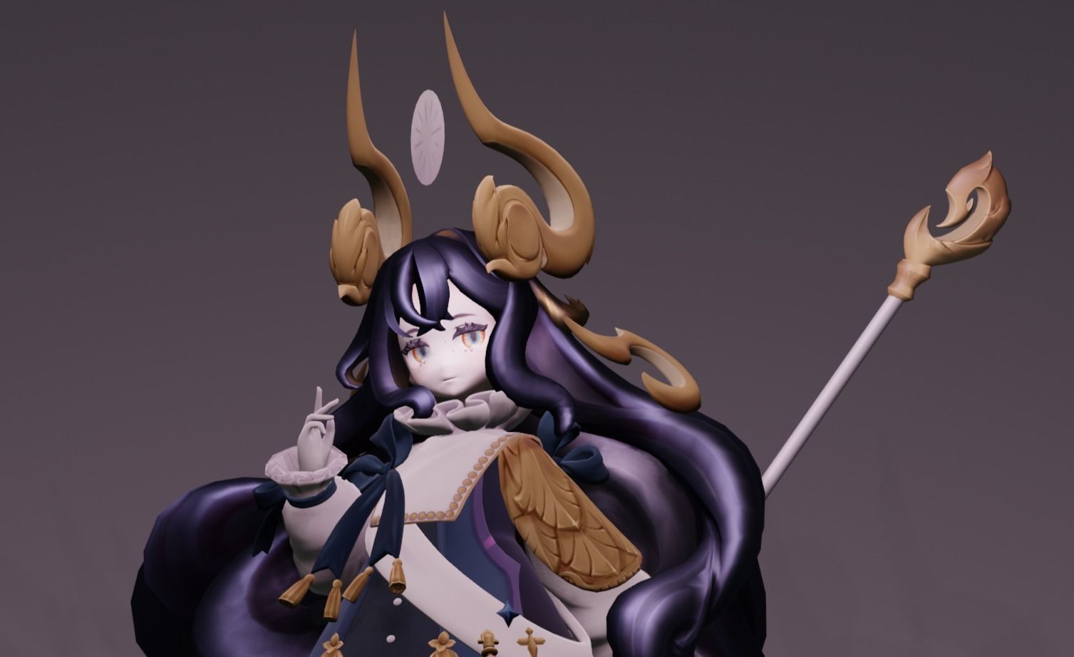 Anime Character - Unique 2 3D model_8
