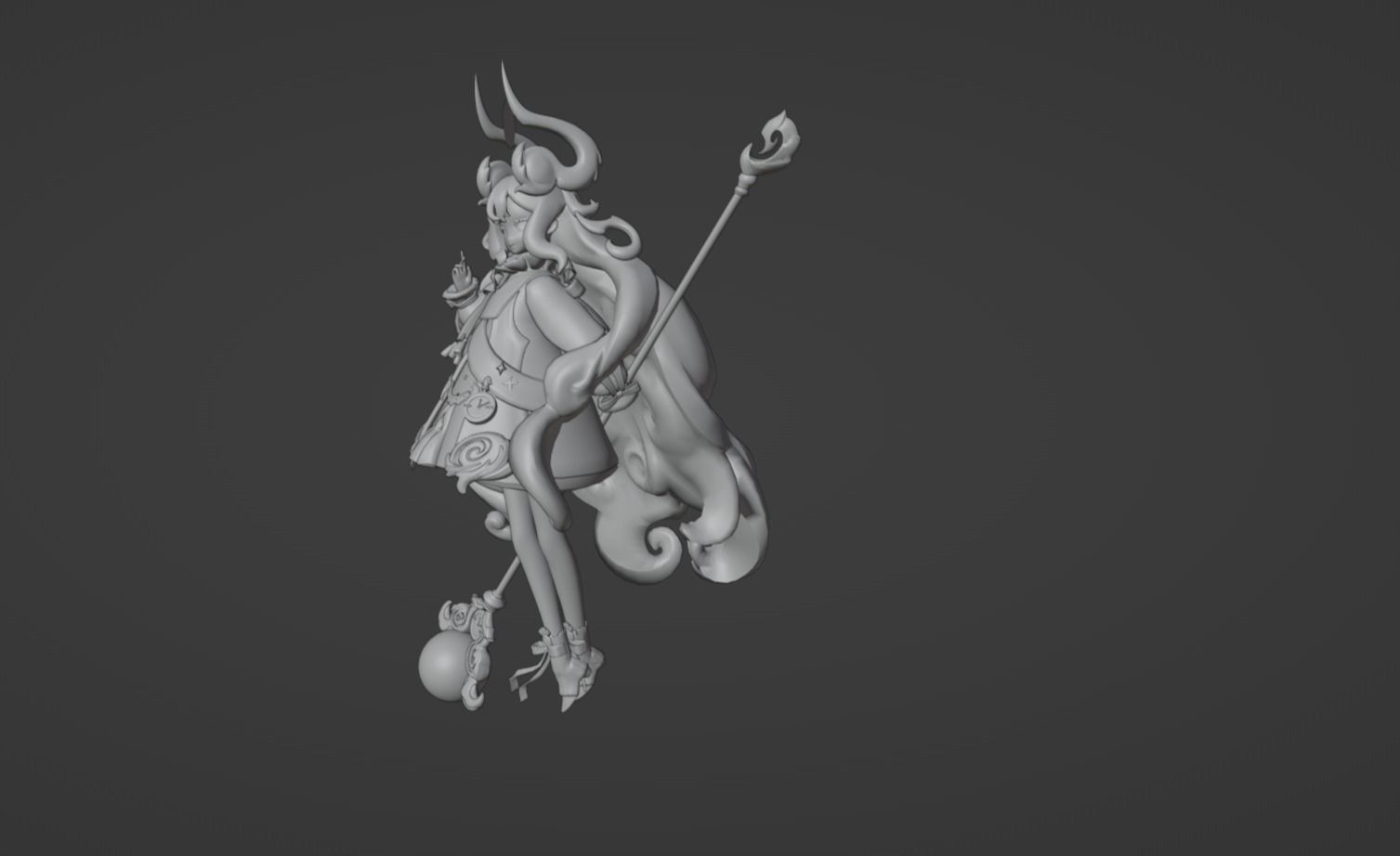 Anime Character - Unique 2 3D model_11