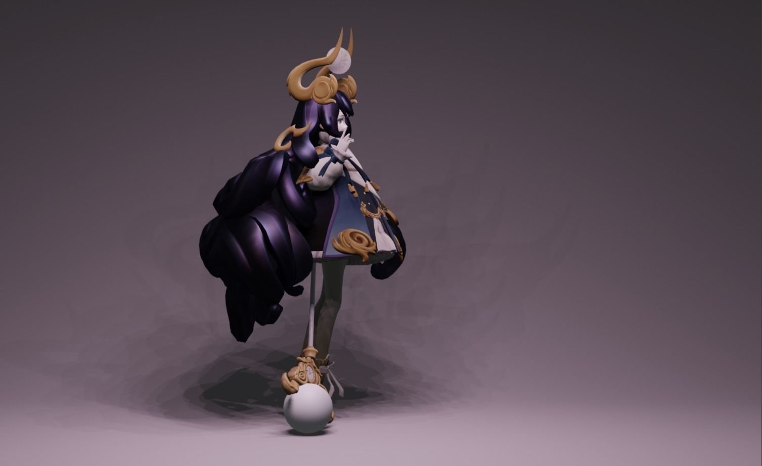 Anime Character - Unique 2 3D model_2