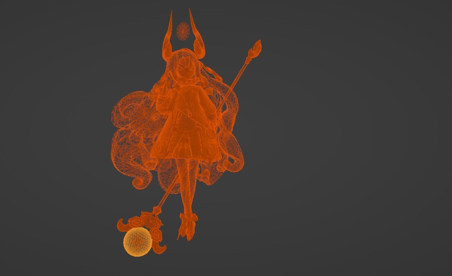 Anime Character - Unique 2 3D model_15