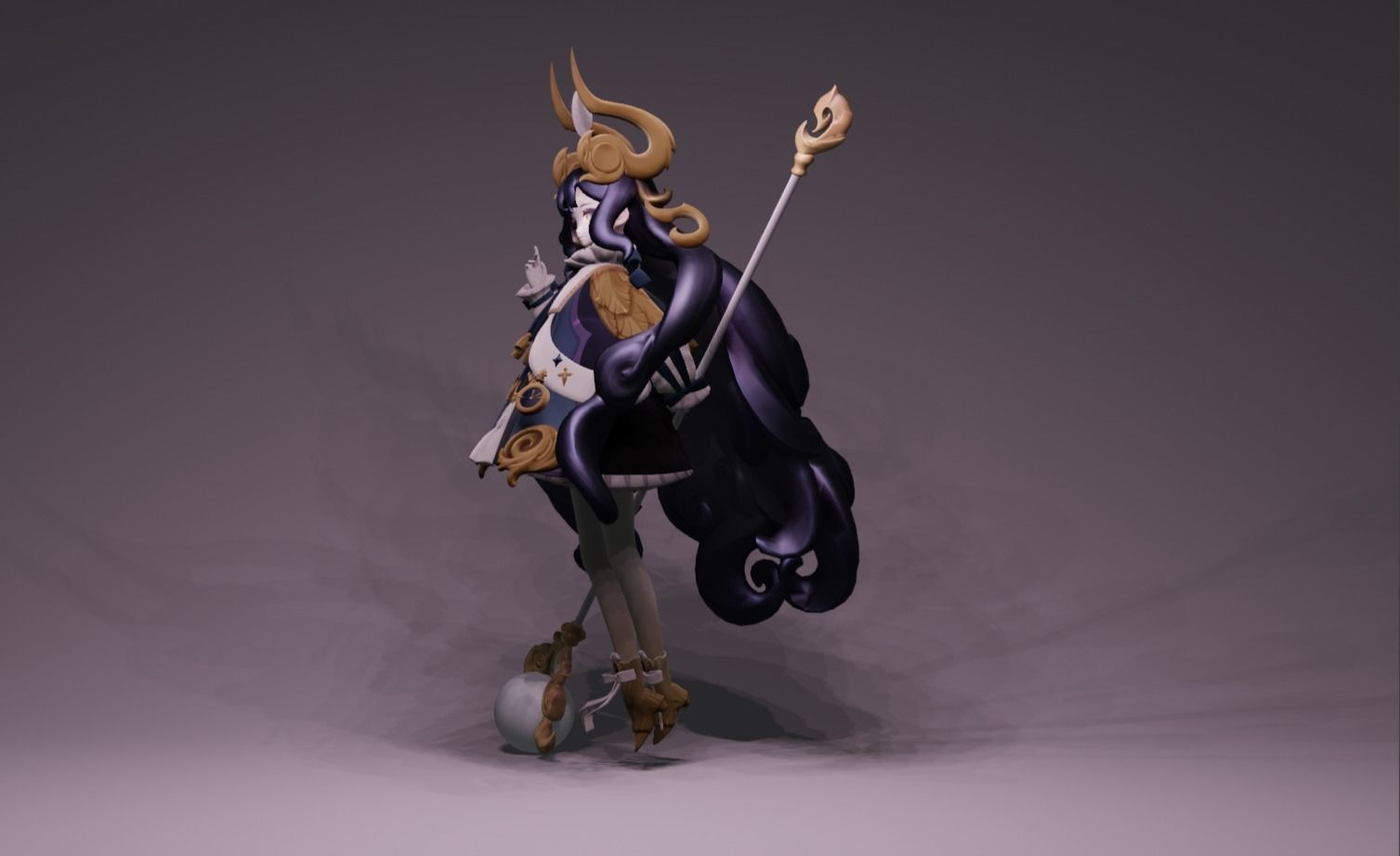 Anime Character - Unique 2 3D model_7