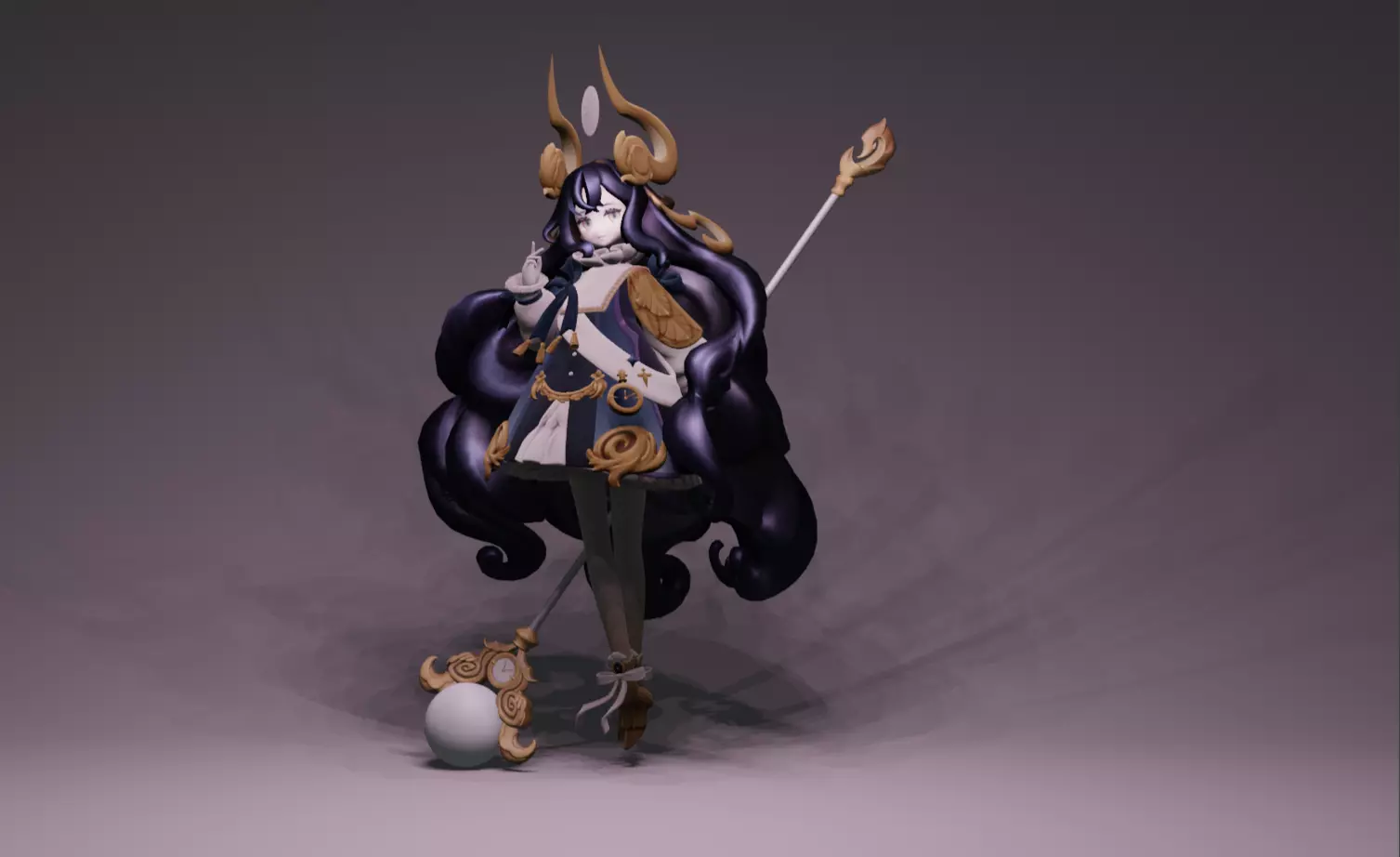 Anime Character - Unique 2 3D model_0