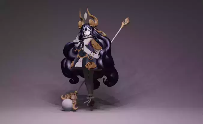 Anime Character - Unique 2 3D model
