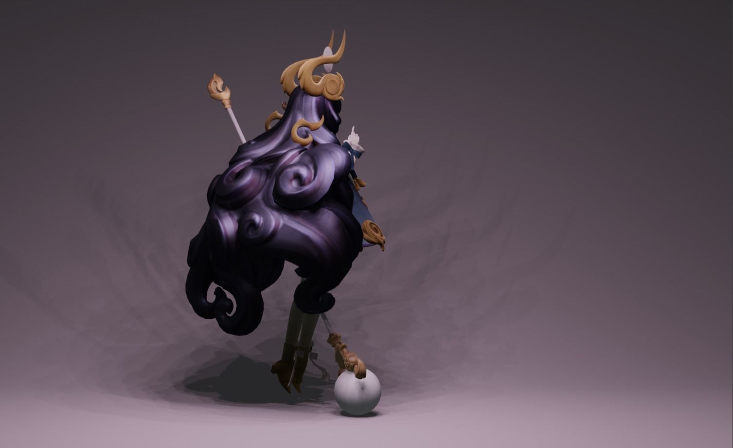 Anime Character - Unique 2 3D model_3