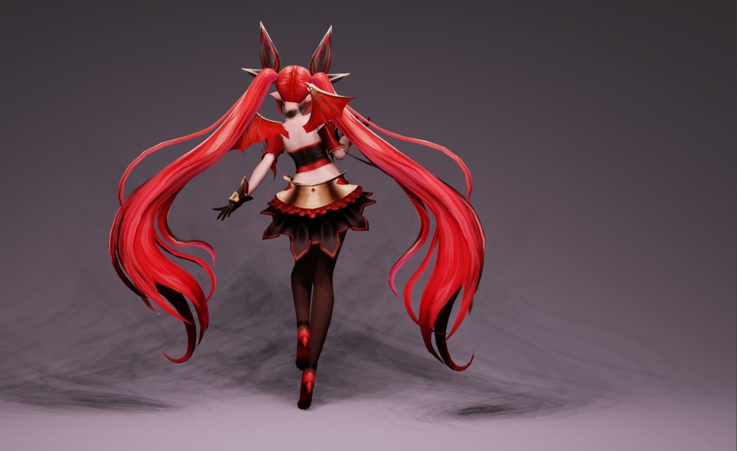 Anime Character - Unique 3 3D model_4