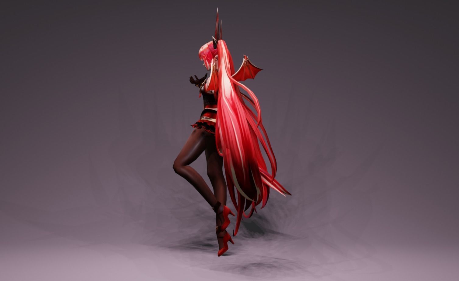 Anime Character - Unique 3 3D model_6