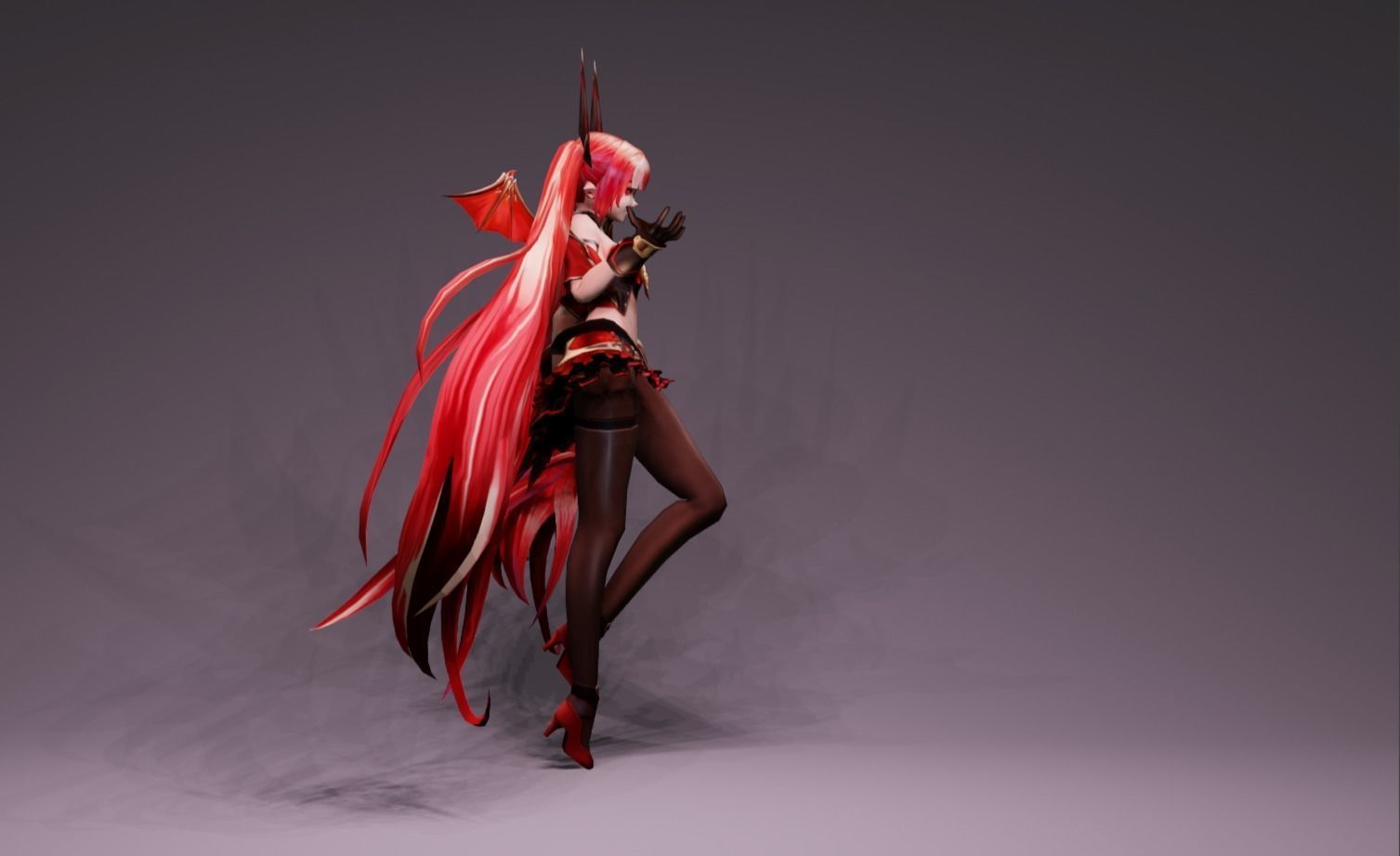 Anime Character - Unique 3 3D model_2