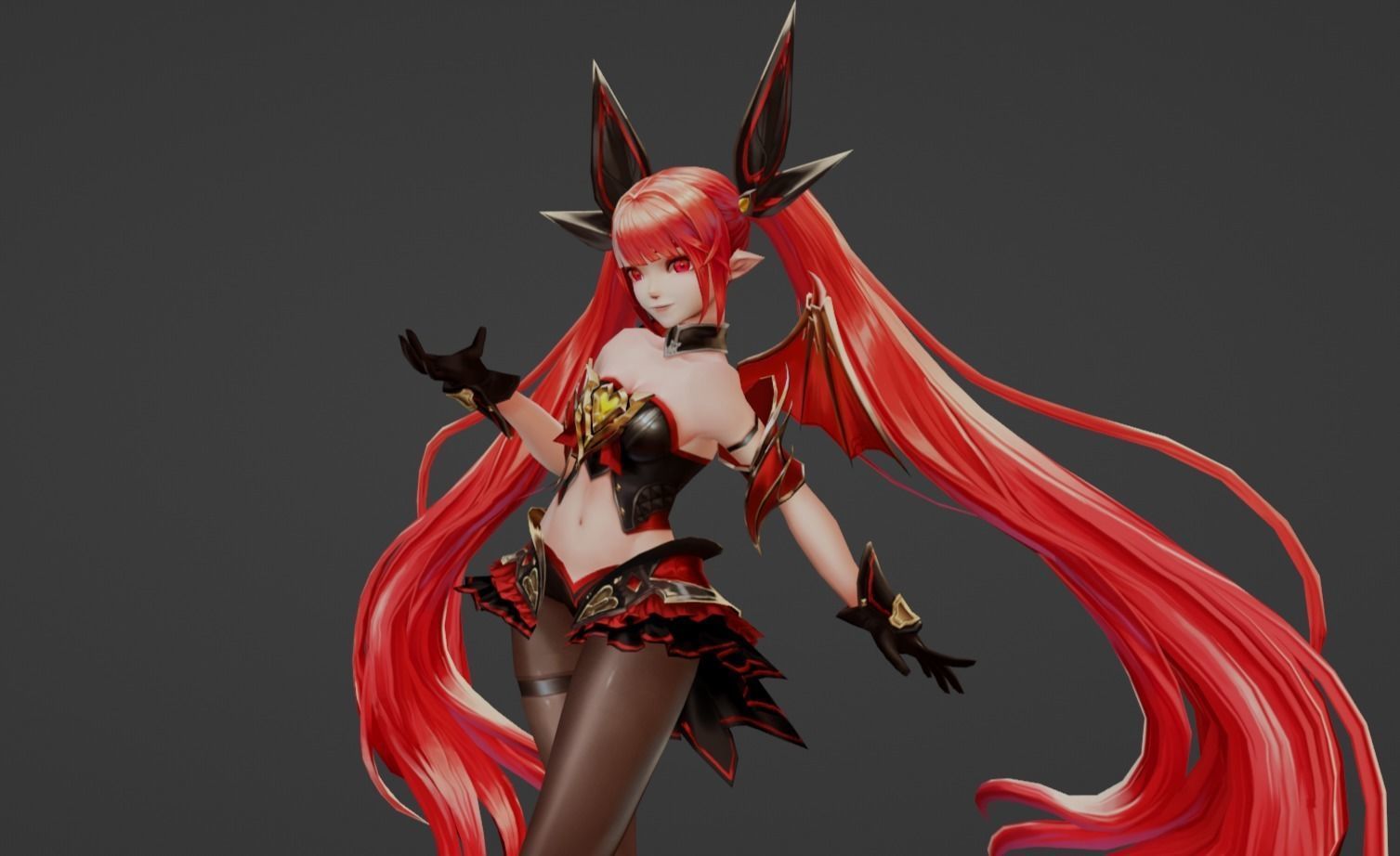 Anime Character - Unique 3 3D model_9