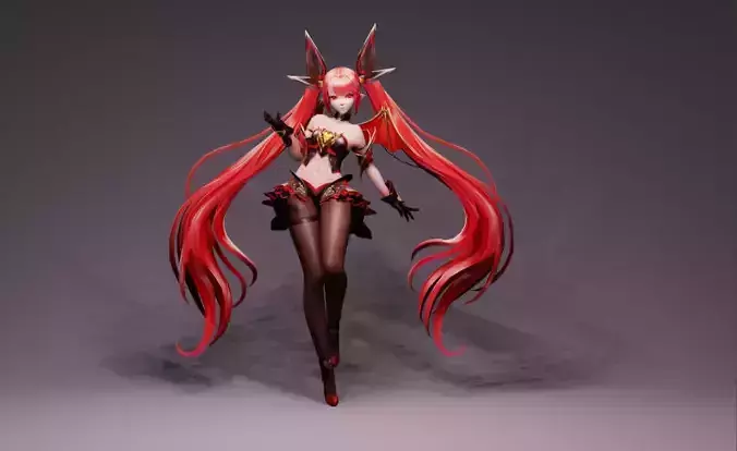 Anime Character - Unique 3 3D model