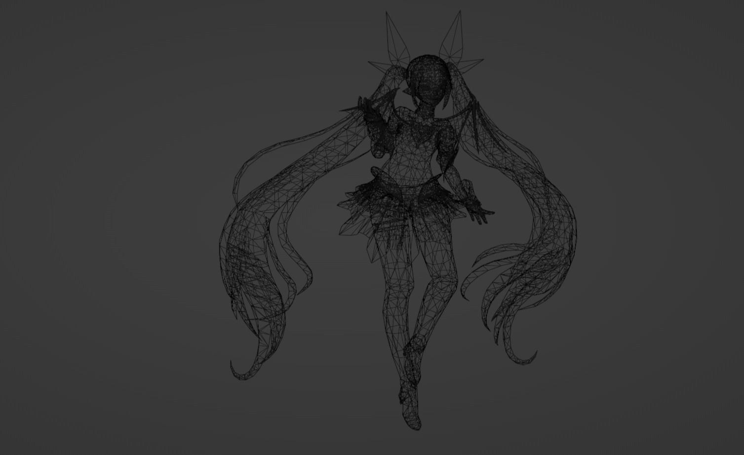 Anime Character - Unique 3 3D model_17