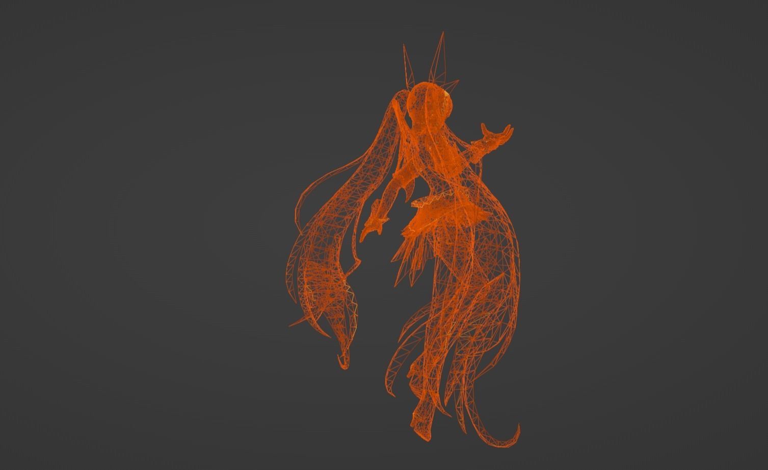 Anime Character - Unique 3 3D model_14