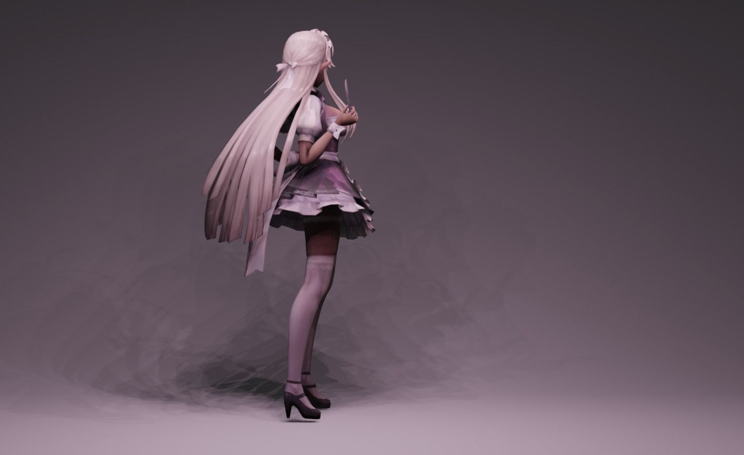 Anime Character - Unique 4 3D model_3