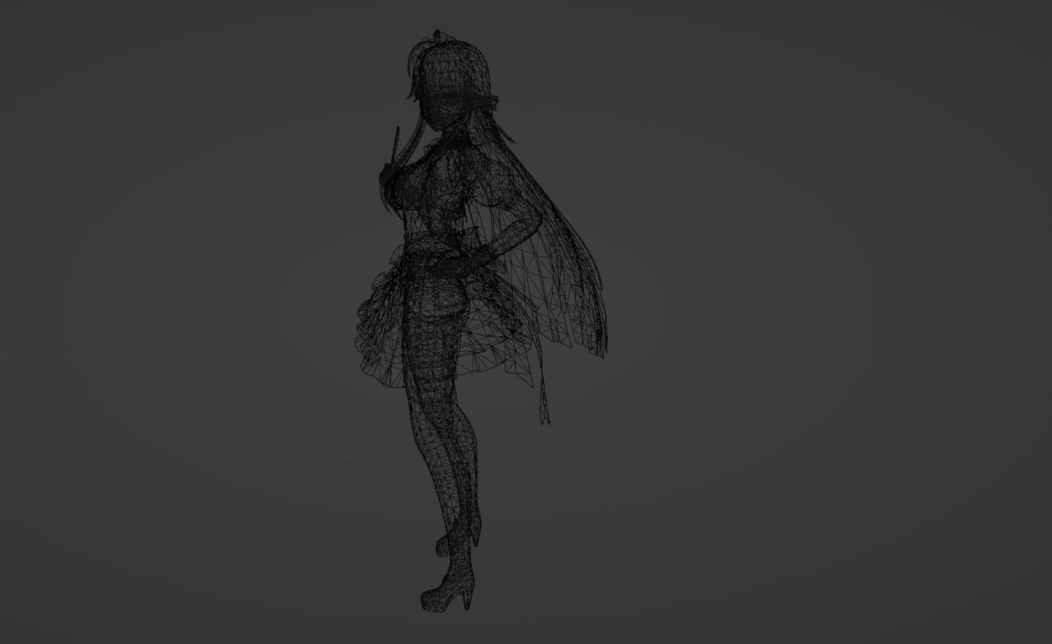 Anime Character - Unique 4 3D model_17