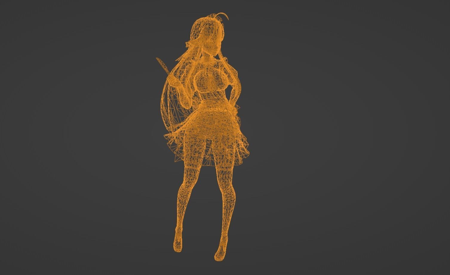 Anime Character - Unique 4 3D model_15