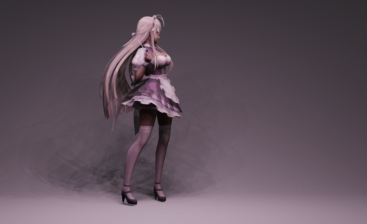 Anime Character - Unique 4 3D model_2