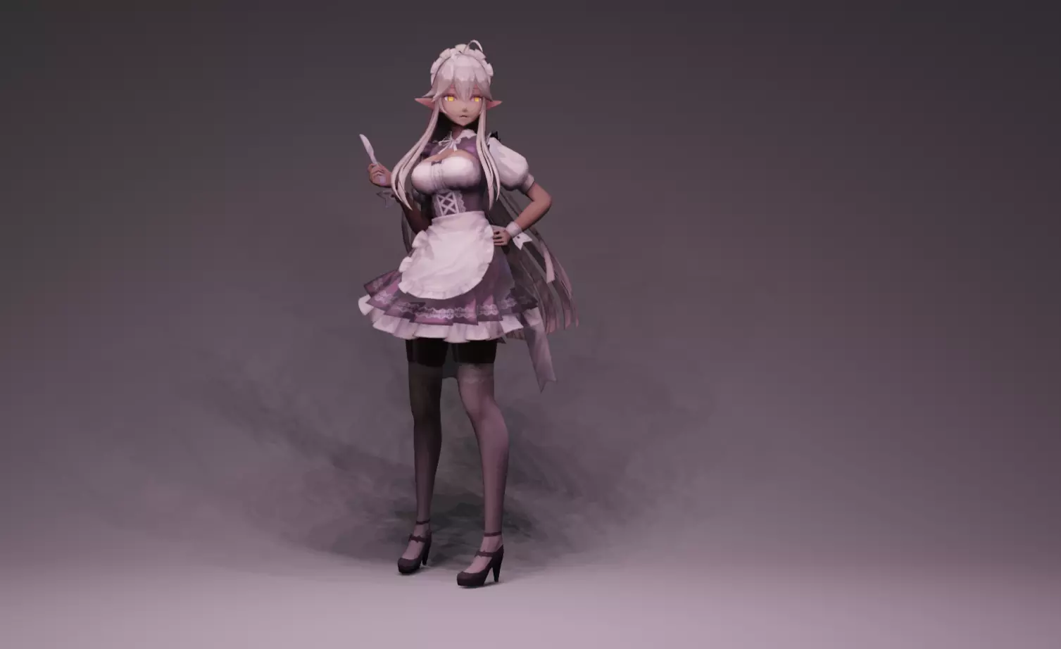 Anime Character - Unique 4 3D model_0